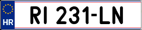 Trailer License Plate